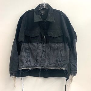 HUDSON JEANS HYBRID CARGO AND DENIM JACKET - SZ M